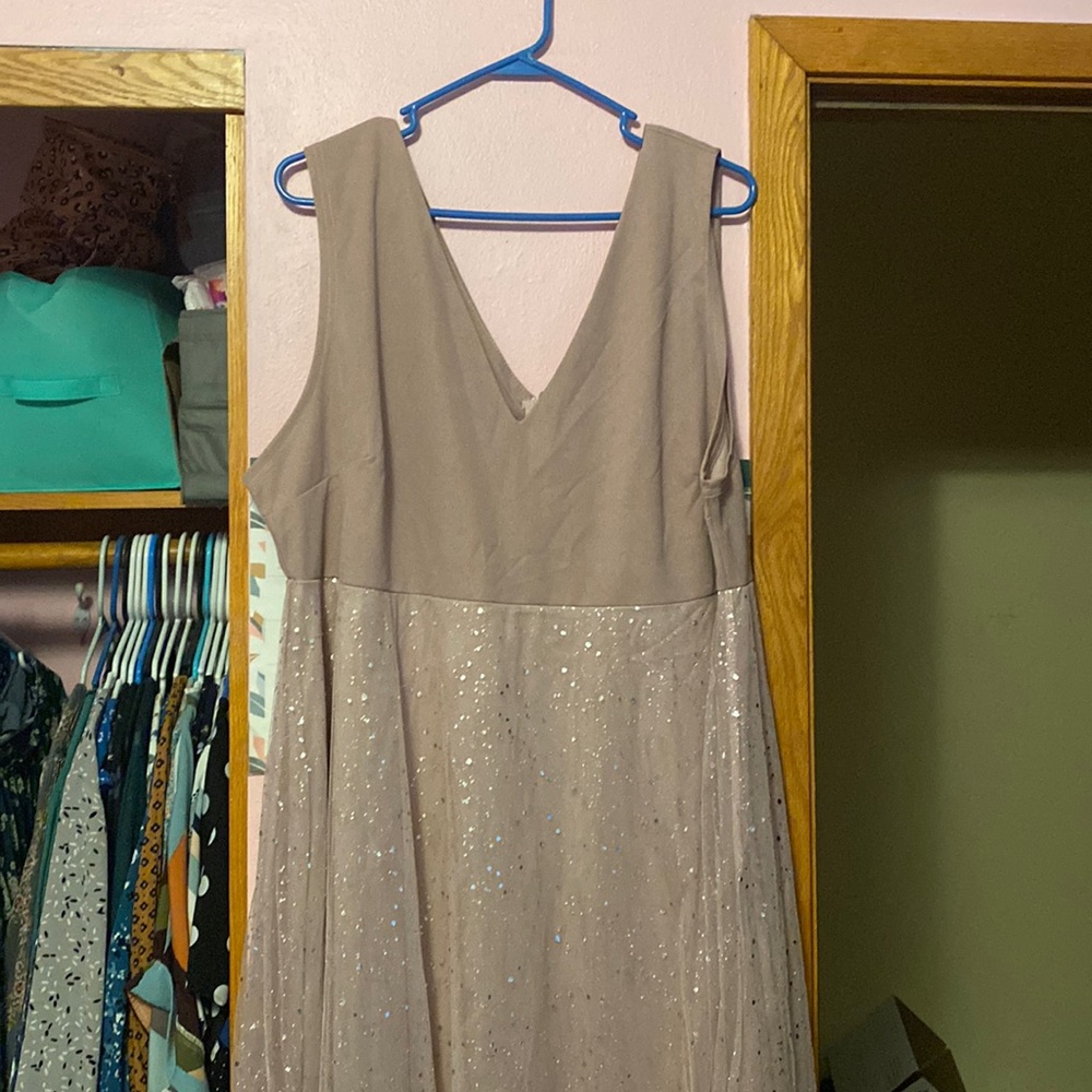 Shein 5x Mauve Sleeveless Dress